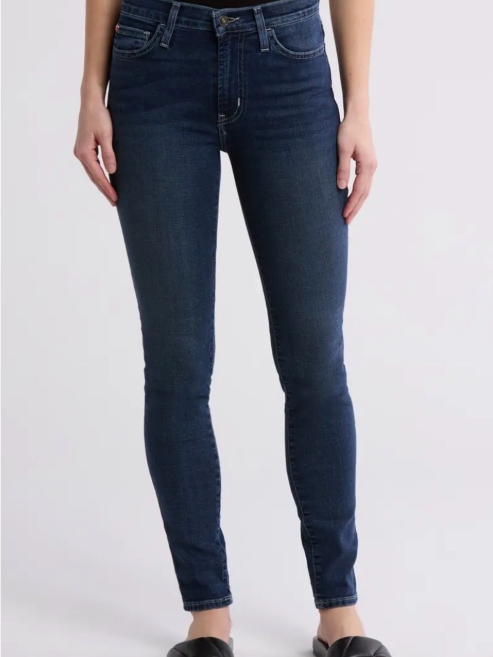 Hudson Jeans Dark Blue High Rise Blair Skinny Jeans